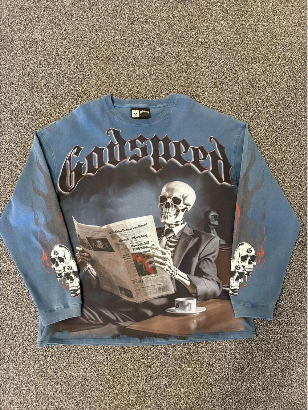 Godspeed Skeleton L/S Blue